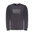 Blue cotton men’s sweatshirt by Rifle featuring a relaxed fit and classic crewneck design.