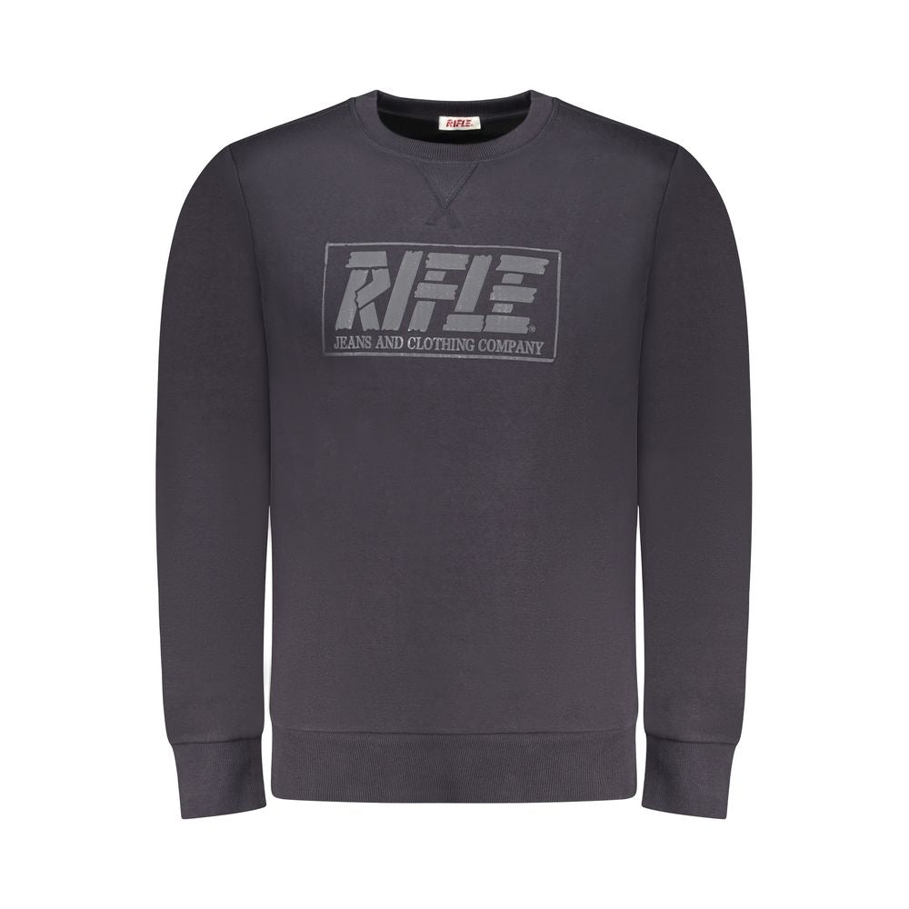 Rifle Blue Cotton Men Sweatshirt Rifle