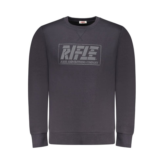 Rifle Blue Cotton Men Sweatshirt Rifle