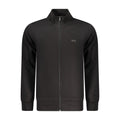 Black cotton men's sweatshirt from Rifle featuring a comfortable fit and casual style, ideal for everyday wear.