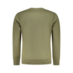 Green Rifle Cotton Men's Sweatshirt with ribbed cuffs and neckline, featuring a casual fit and classic design.