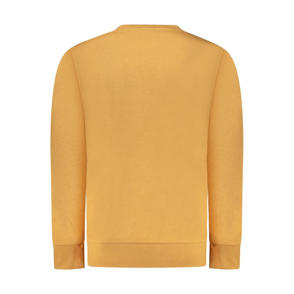 Brown Rifle Cotton men's sweatshirt with a relaxed fit, featuring a crew neckline and ribbed cuffs, suitable for casual wear.