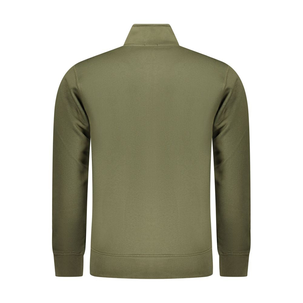 Green Rifle Cotton Men's Sweatshirt featuring a relaxed fit and classic crewneck design.