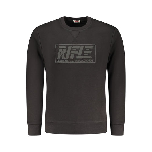 Rifle Black Cotton Men Sweatshirt Rifle