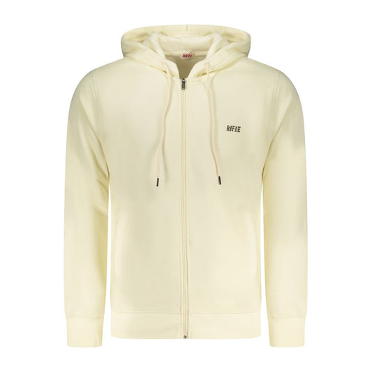 Rifle White Cotton Men's Hoodie Sweatshirt Rifle