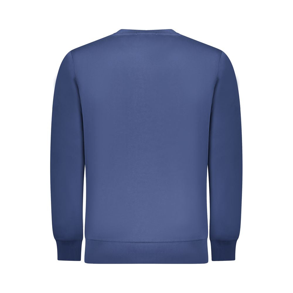Blue cotton men's sweatshirt by Rifle featuring a casual fit and ribbed cuffs, ideal for everyday wear.