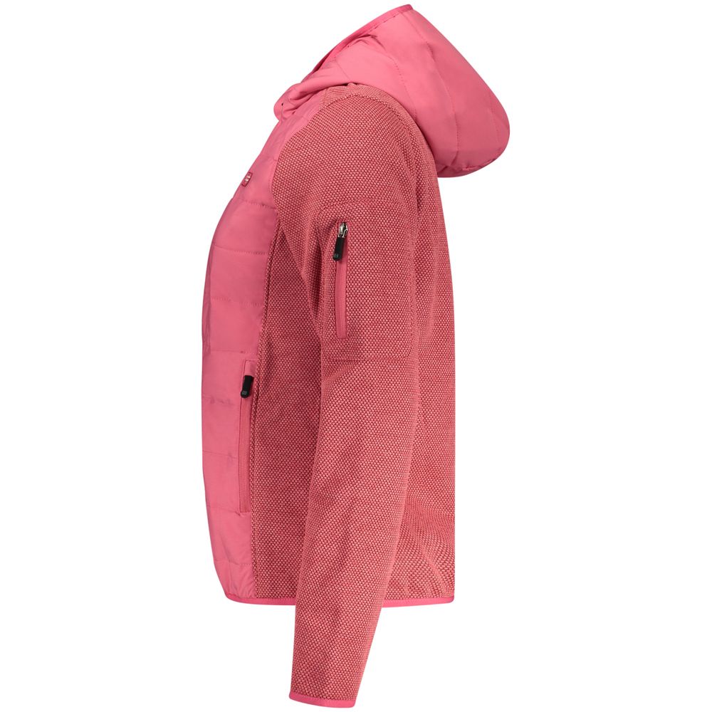 Norway 1963 Rosa polyester women's jacket with a stylish fit, shown on a model in a casual outdoor setting.