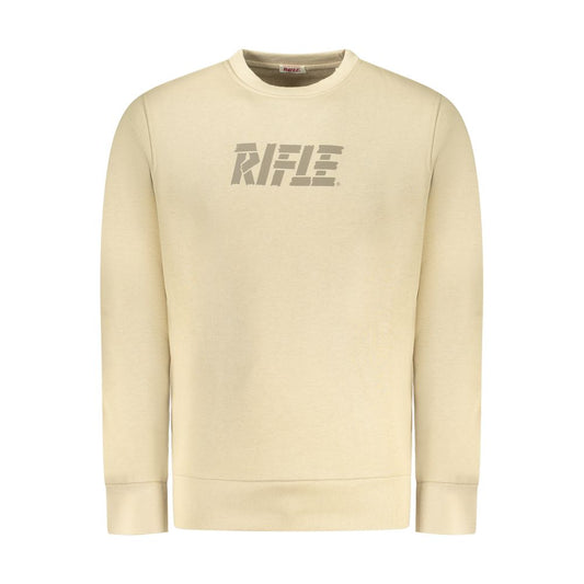Rifle Beige Cotton Men Sweatshirt Rifle