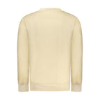 Beige cotton men's sweatshirt by Rifle with crew neck and long sleeves, casual and comfortable for everyday wear.
