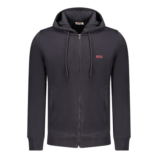 Rifle Blue Cotton Men's Hooded Sweatshirt Rifle