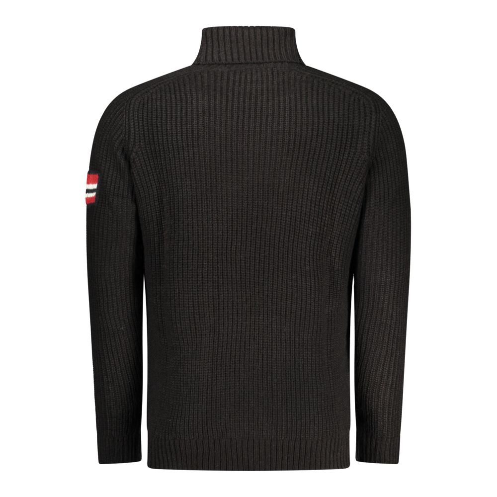 Norway 1963 Black Wool Men Sweater Norway 1963