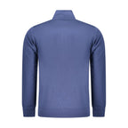 Blue cotton men's sweatshirt from Rifle featuring a casual fit and crew neckline.