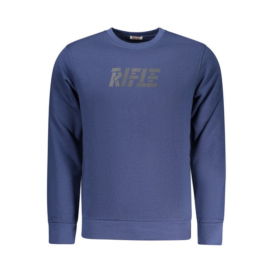 Rifle Blue Cotton Men Sweatshirt Rifle