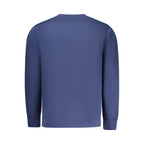 Men's Rifle blue cotton sweatshirt with long sleeves and crew neckline, featuring a casual, comfortable fit.