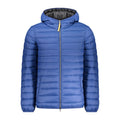 Armata Di Mare men's blue poliammide jacket with front zipper and stand collar, lightweight and water-resistant outerwear.