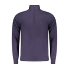 Rifle Blu Polyester men's sweater featuring a classic crewneck design and textured fabric, ideal for casual wear.