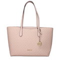 Michael Kors Pink Fabric Shoulder Bag with adjustable strap and subtle logo detailing, perfect for casual or chic outfits.