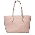 Michael Kors pink fabric shoulder bag with adjustable strap and gold-tone hardware, stylish accessory for casual or formal wear.