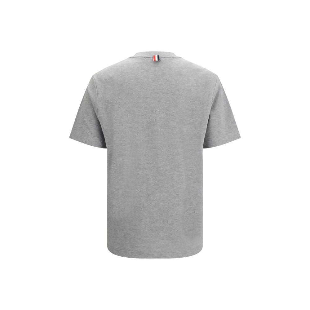 Thom Browne Gray Cotton T-Shirt Thom Browne