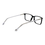 Land Rover black acetate glasses frames with sleek design and clear lenses, stylish eyewear for everyday wear.