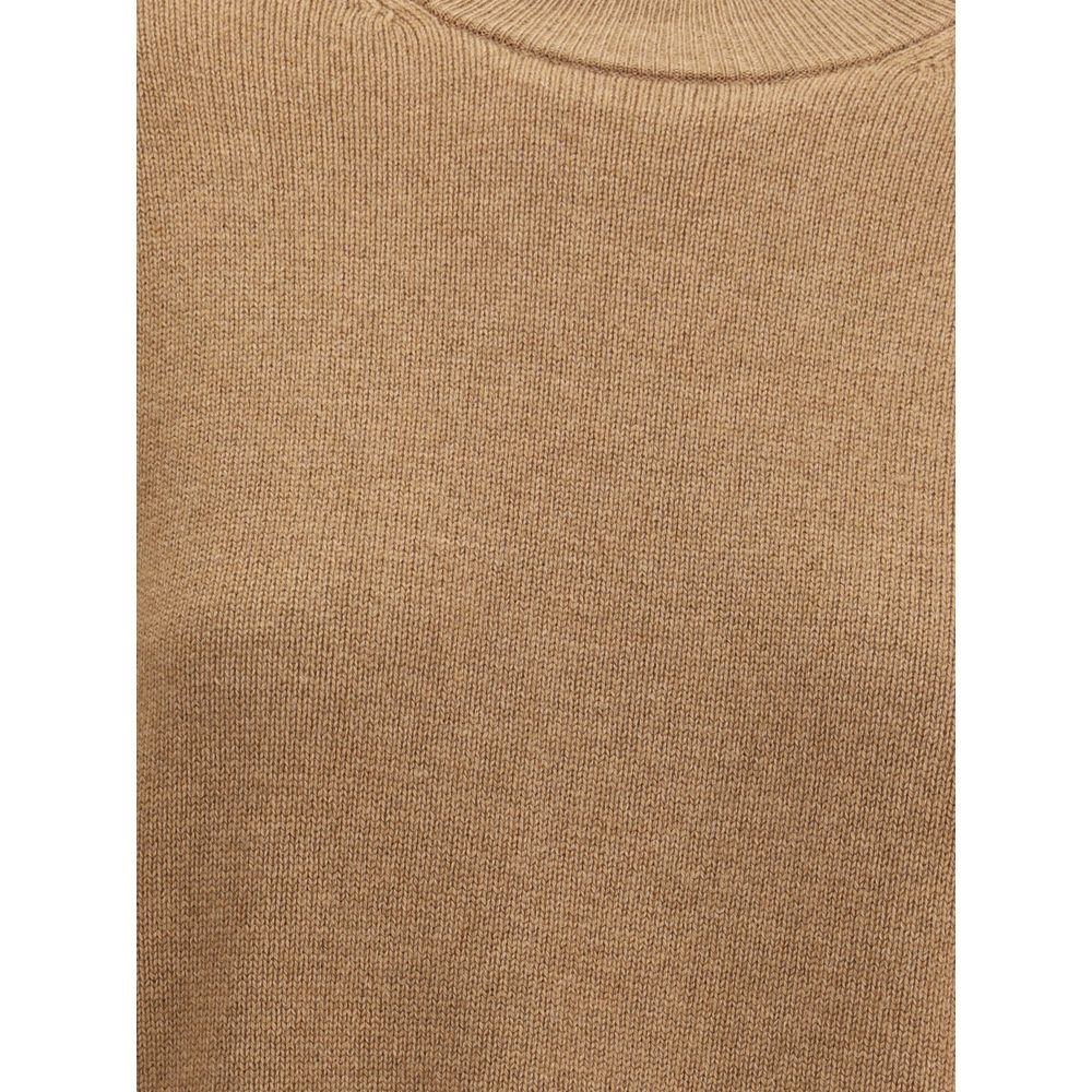 Max Mara Brown Wool Top Max Mara