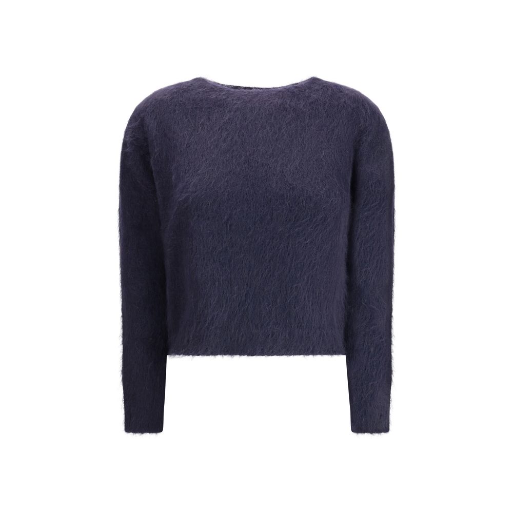 Max Mara Blue Polyamide Sweatshirt Max Mara