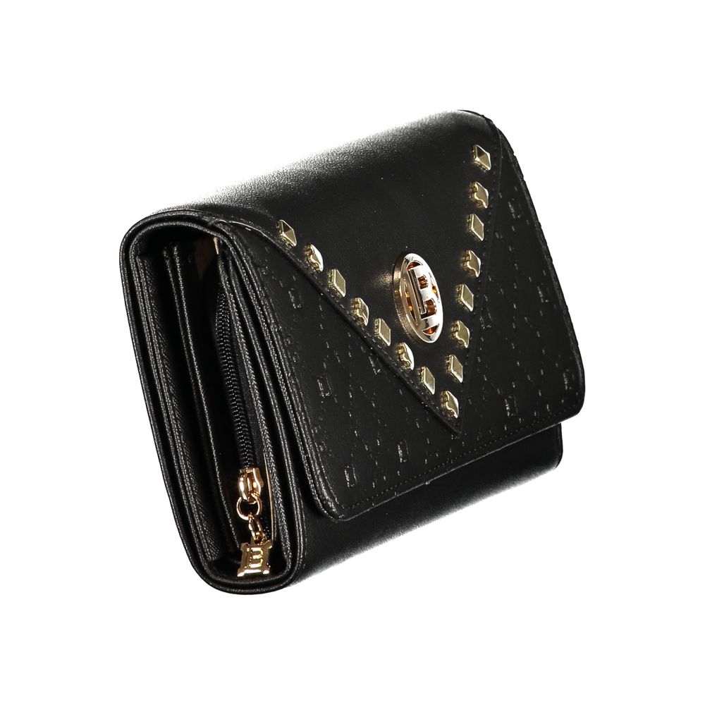 Laura Biagiotti Black Polyurethane Women Wallet
