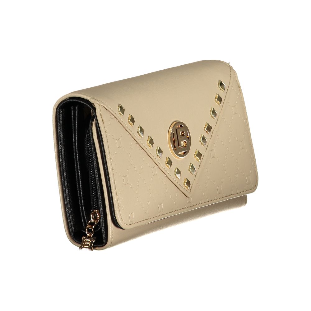 Laura Biagiotti Beige Polyurethane Women Wallet Laura Biagiotti