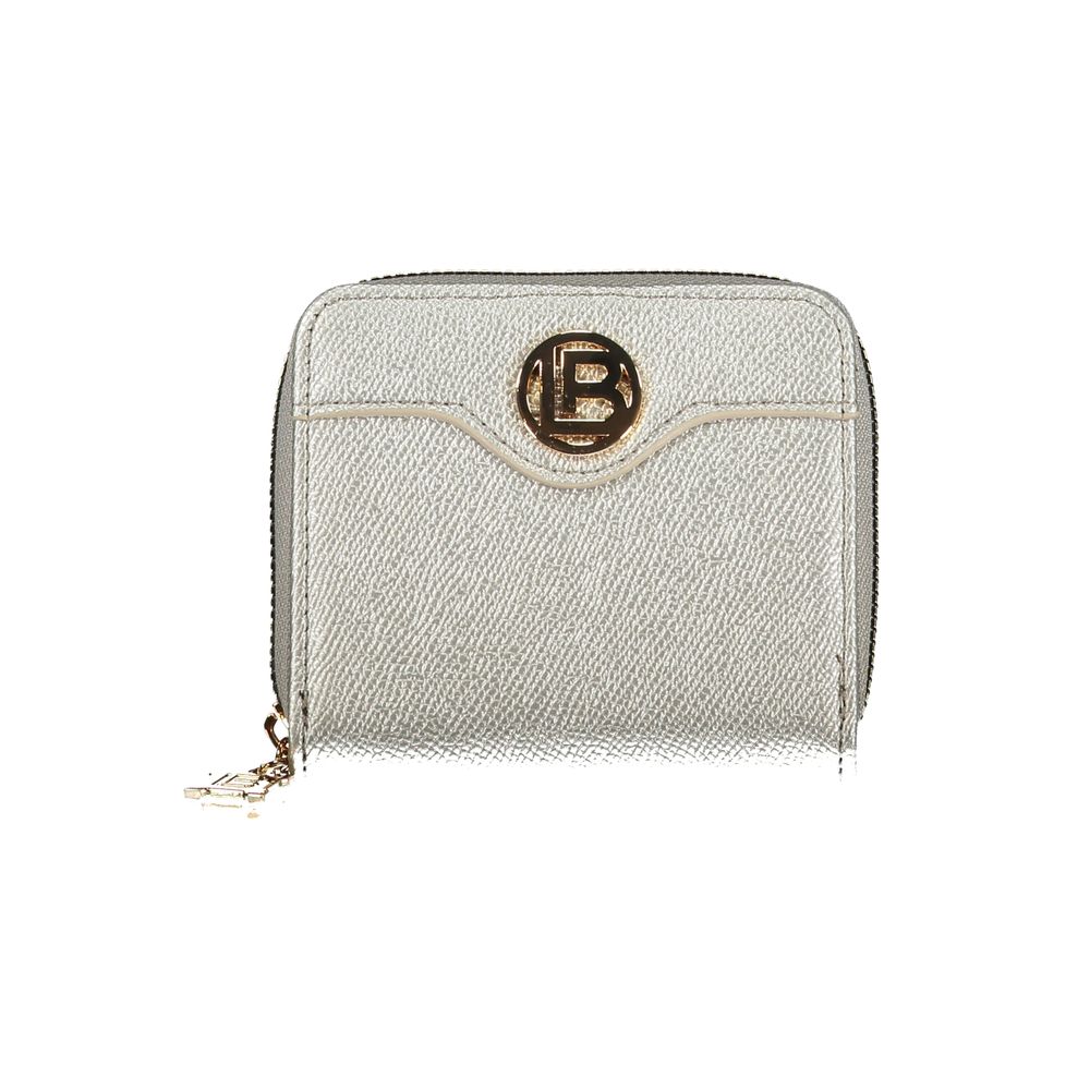 Laura Biagiotti Grigio Polyurethane Women Wallet Laura Biagiotti