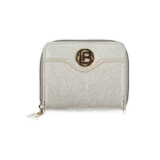 Laura Biagiotti Grigio Polyurethane Women Wallet Laura Biagiotti
