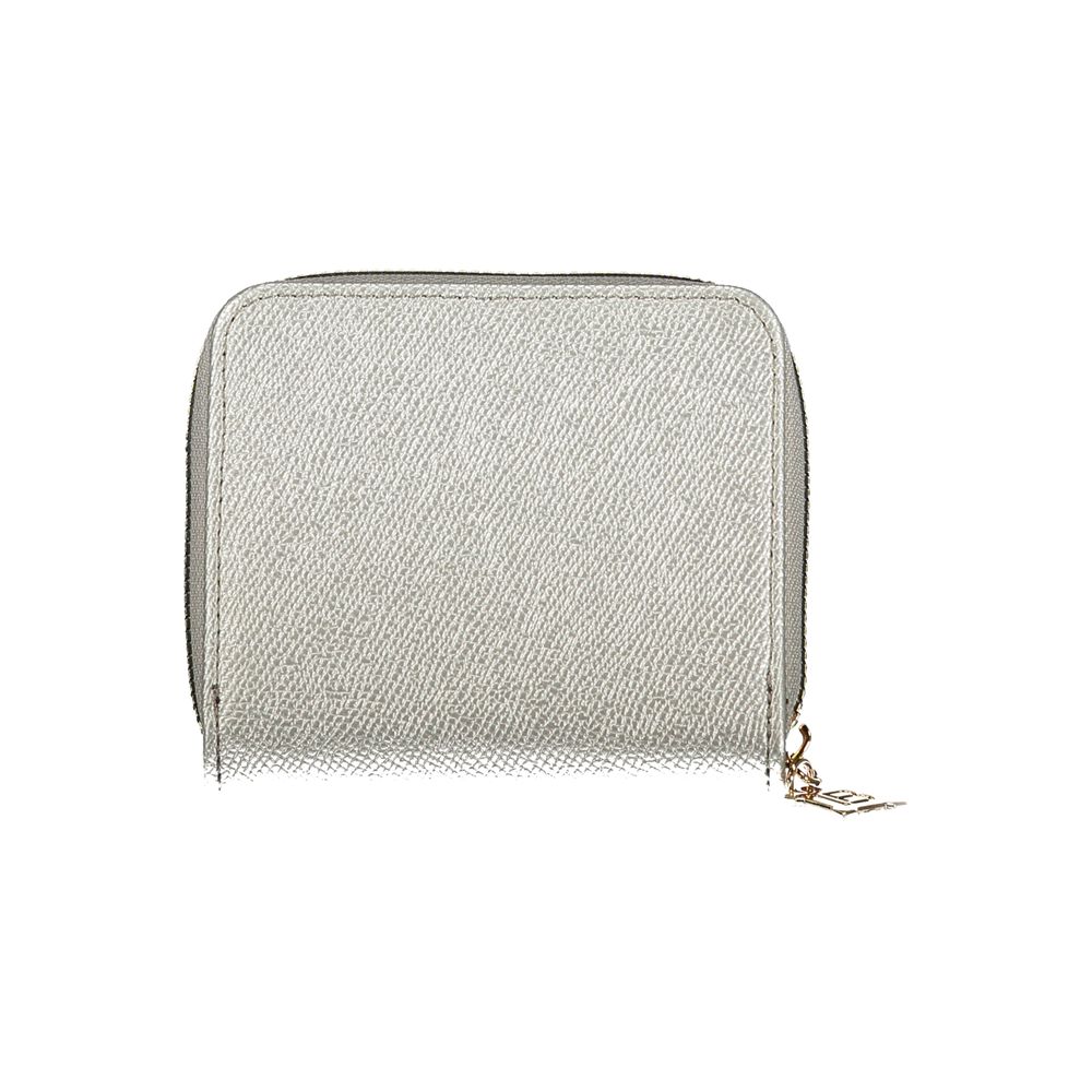 Laura Biagiotti Grigio Polyurethane Women Wallet Laura Biagiotti