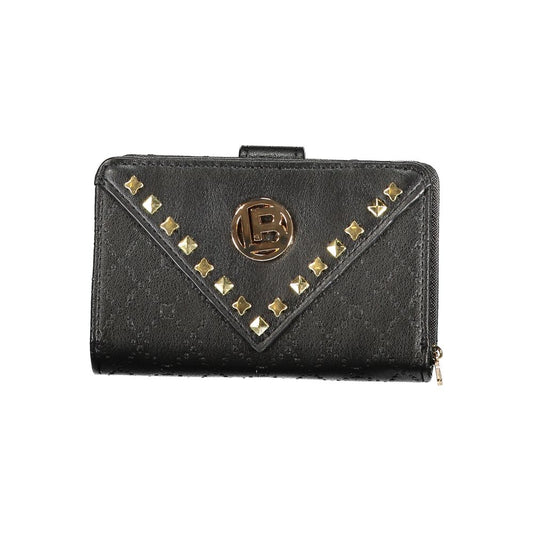 Laura Biagiotti Black Polyurethane Women Wallet Laura Biagiotti