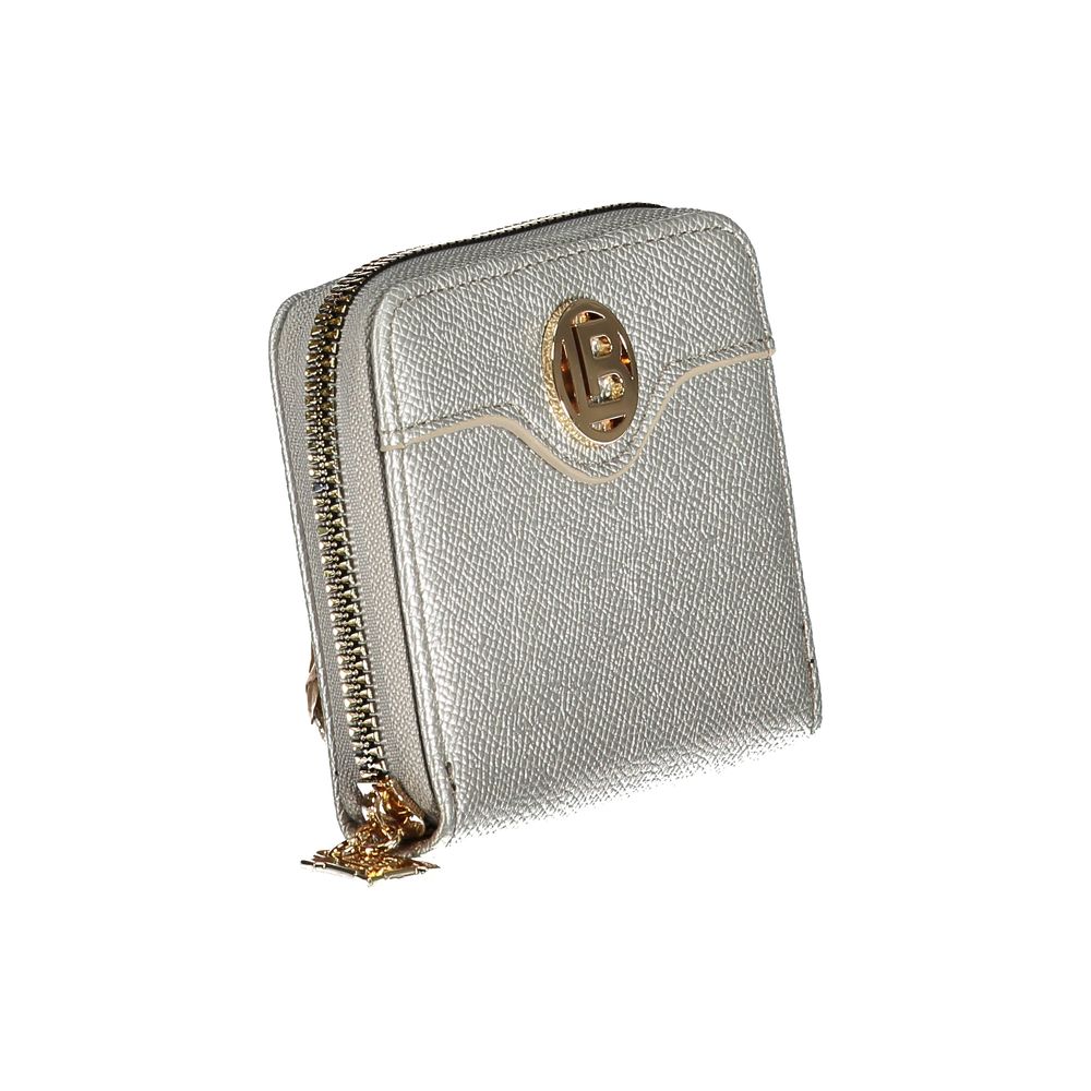Laura Biagiotti Grigio Polyurethane Women Wallet Laura Biagiotti
