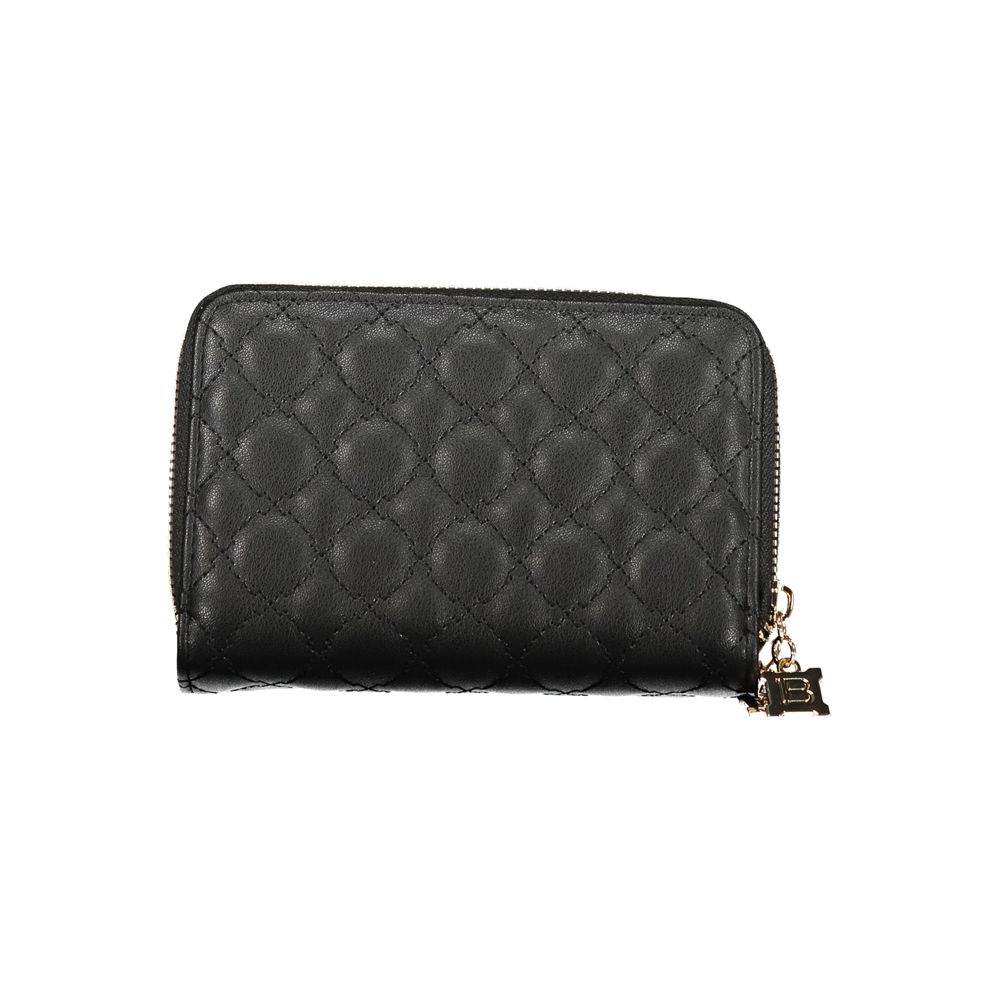 Laura Biagiotti Black Polyurethane Women Wallet Laura Biagiotti