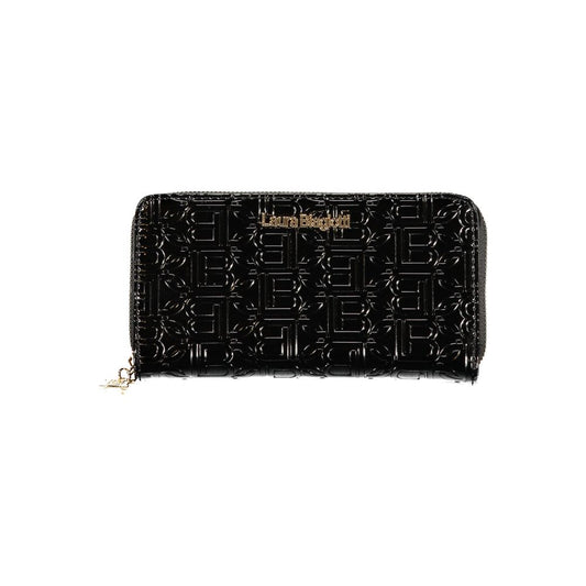 Laura Biagiotti Nero Poliuretano Women Wallet Laura Biagiotti