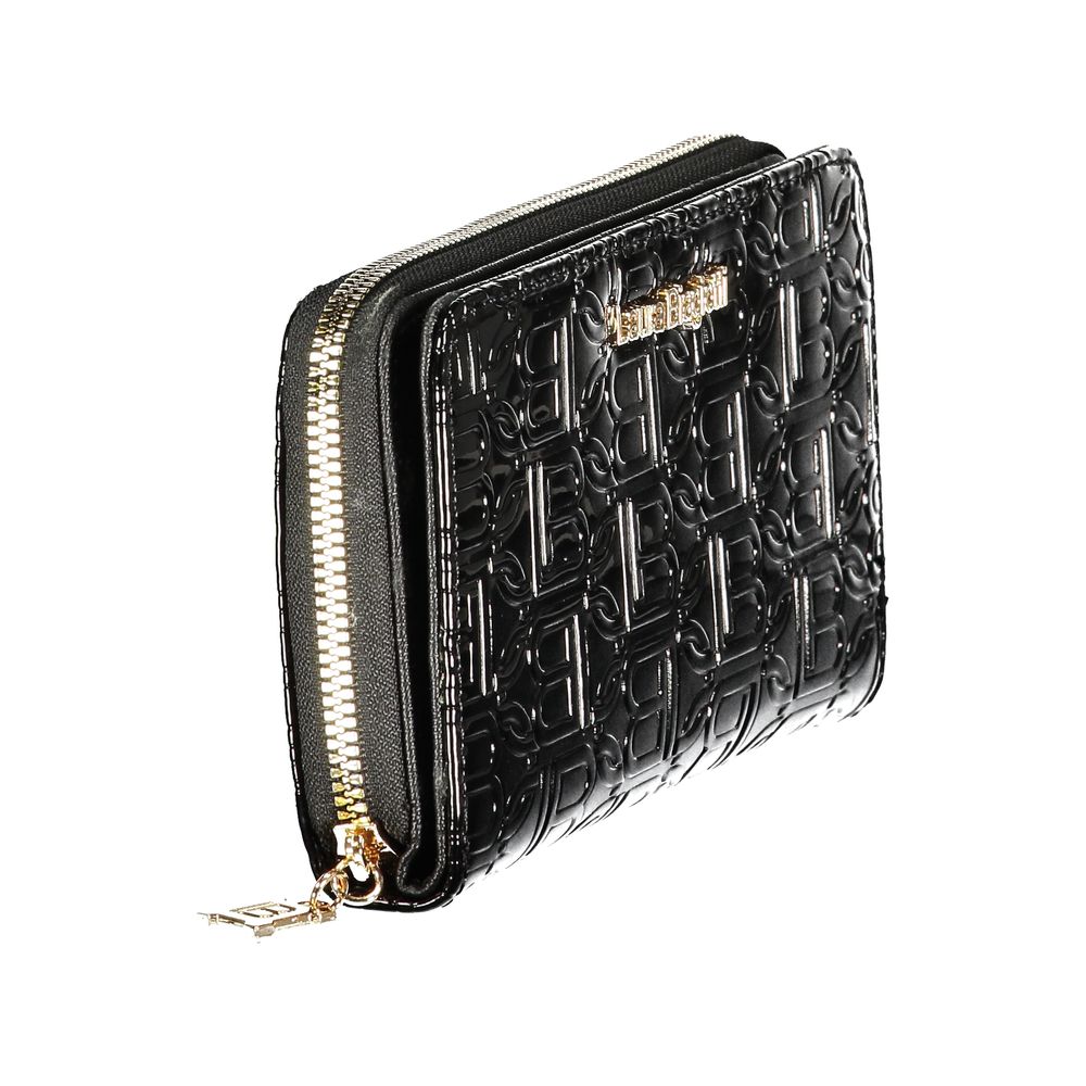Laura Biagiotti Nero Poliuretano Women Wallet Laura Biagiotti