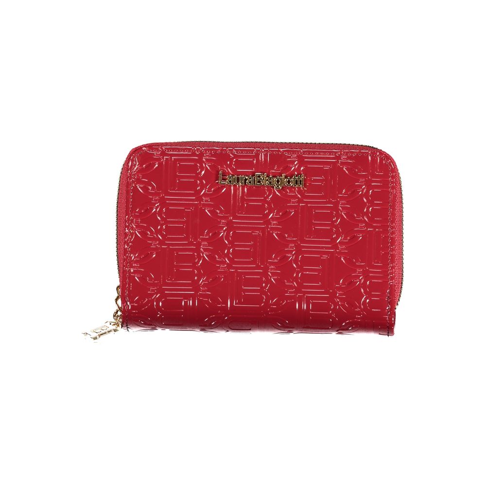 Laura Biagiotti Red Polyurethane Women Wallet Laura Biagiotti