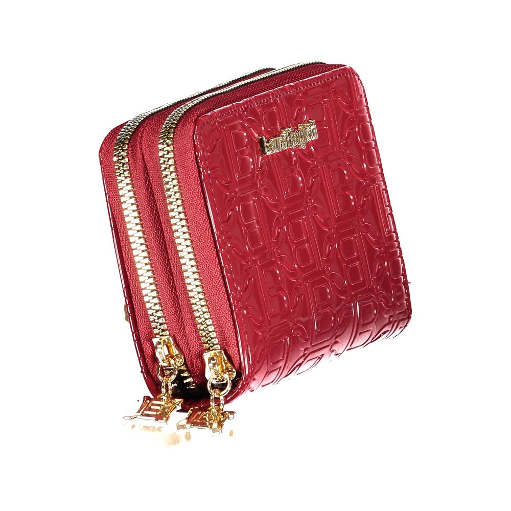 Laura Biagiotti Red Polyurethane Women Wallet Laura Biagiotti