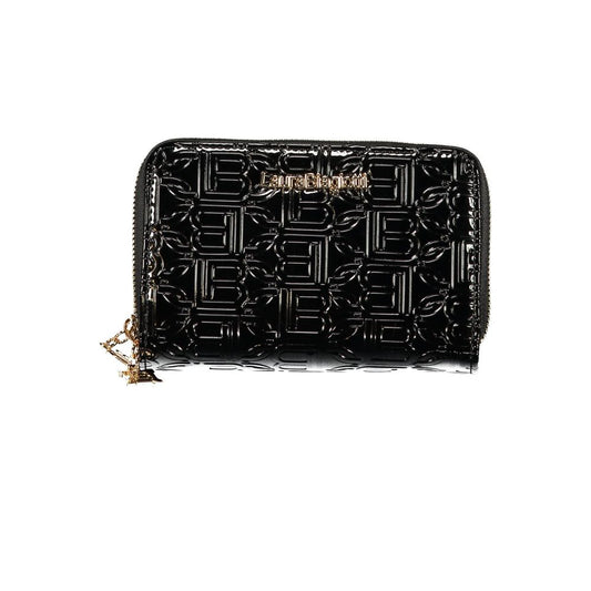 Laura Biagiotti Nero Poliuretano Women Wallet Laura Biagiotti