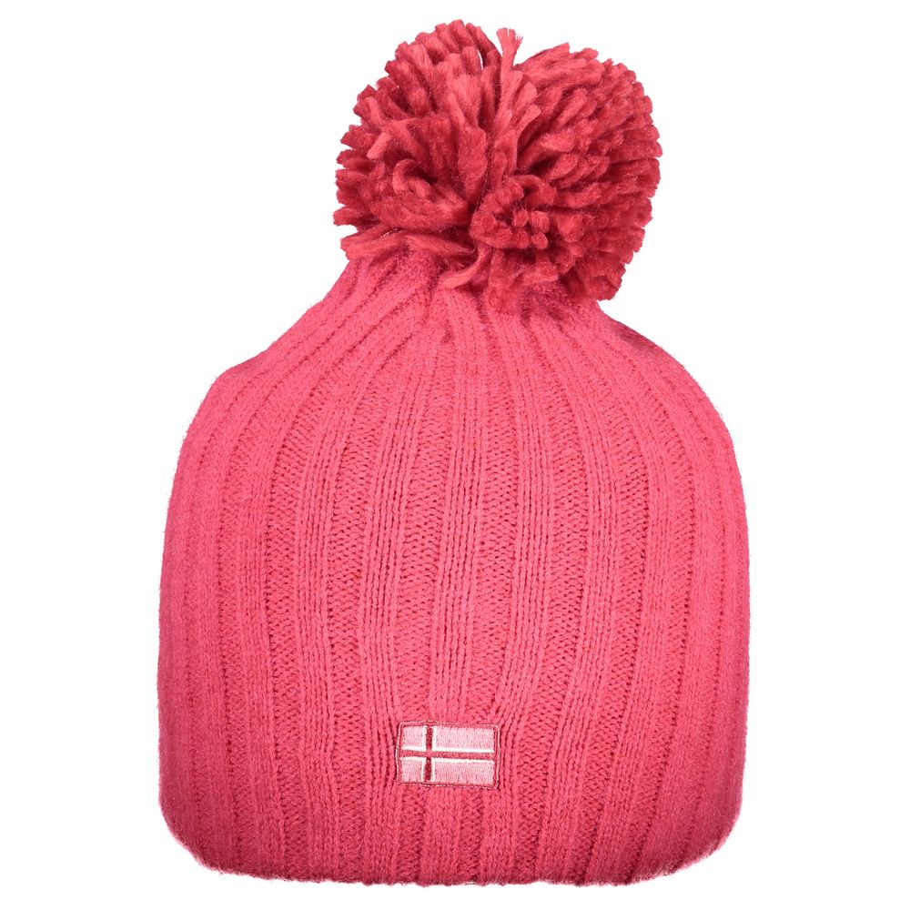 Norway 1963 Rosa acrylic women's cap showing soft pink fabric and classic baseball cap style.