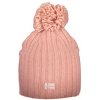 Norway 1963 Rosa acrylic women's hat featuring a stylish, soft pink design with a cozy, knitted texture.