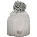 Gray acrylic women's hat from Norway 1963 featuring a stylish, cozy design perfect for cold weather.
