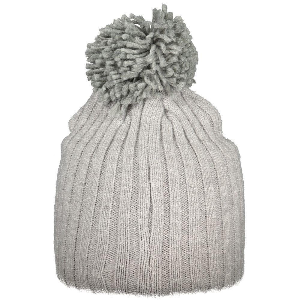 Gray acrylic women's hat by Norway 1963, featuring a stylish, cozy design with a rounded crown and soft brim.