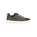 Norway 1963 black polyurethane men's sneaker with sleek design and white sole, featuring laces and modern athletic style.