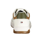 Tommy Hilfiger Bianco men's sneaker with white polyurethane upper and casual lace-up design.