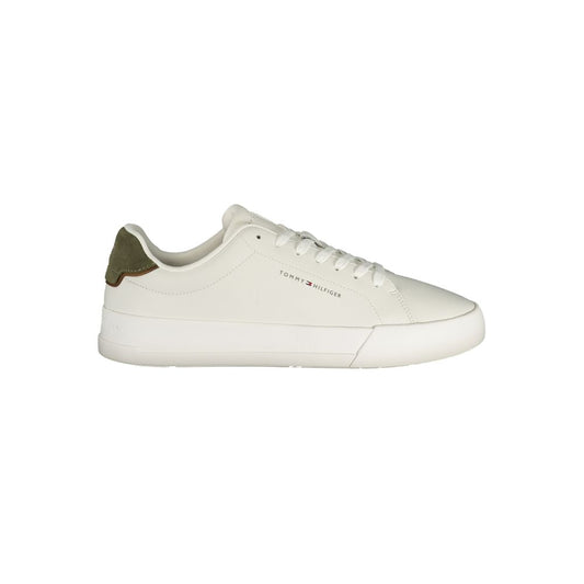 Tommy Hilfiger White Polyurethane Men Sneaker Tommy Hilfiger