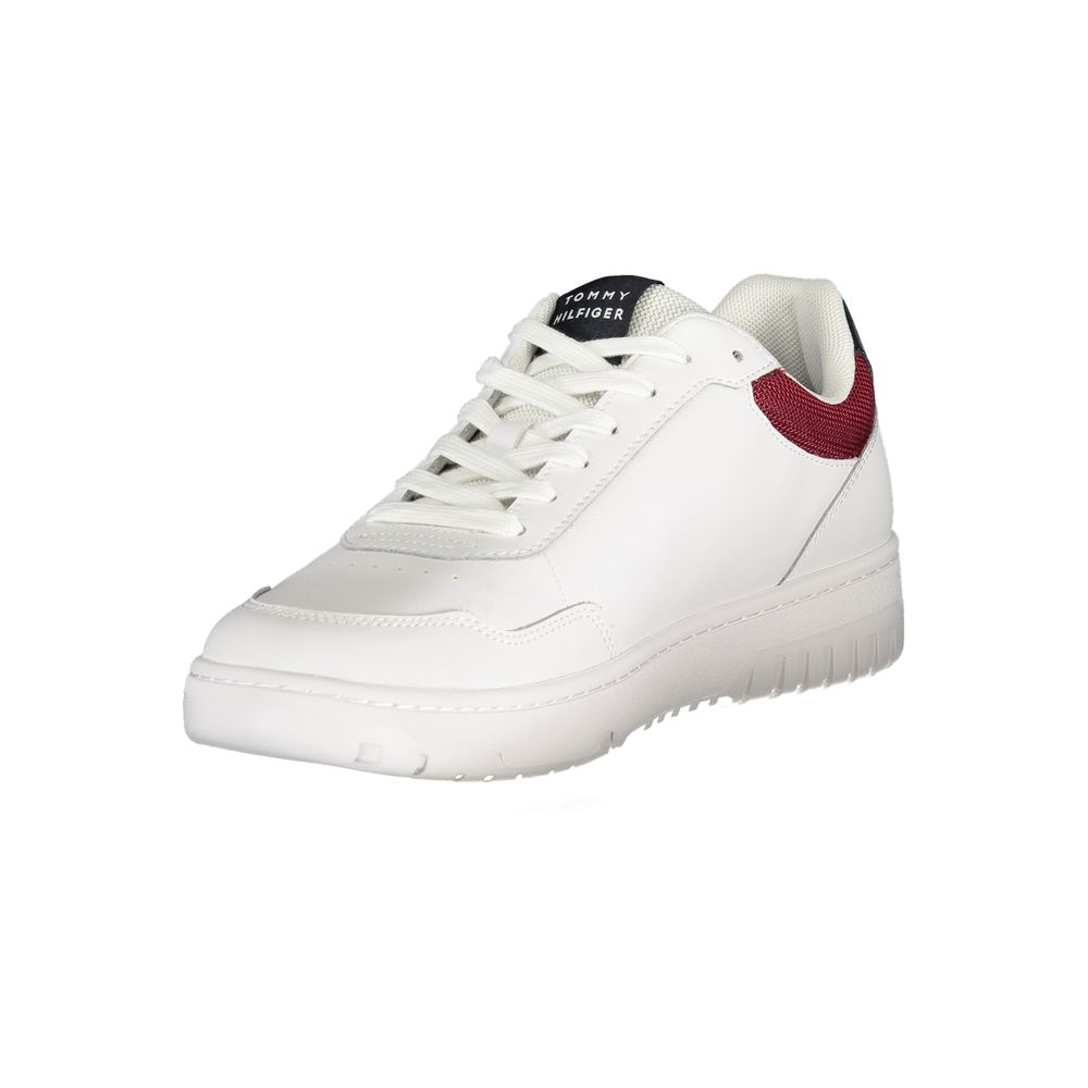 Tommy Hilfiger Bianco Polyurethane Men Sneaker Tommy Hilfiger
