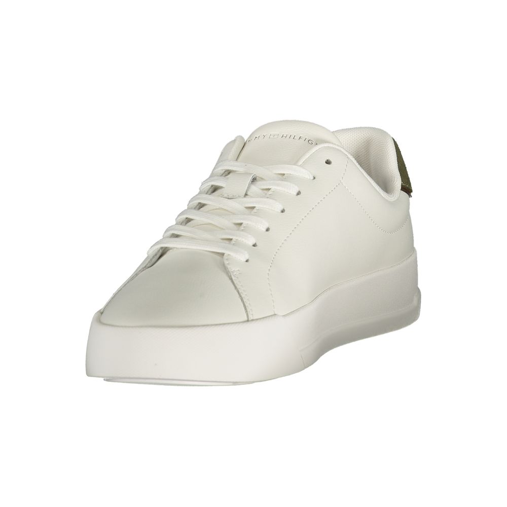 Tommy Hilfiger White Polyurethane Men Sneaker Tommy Hilfiger
