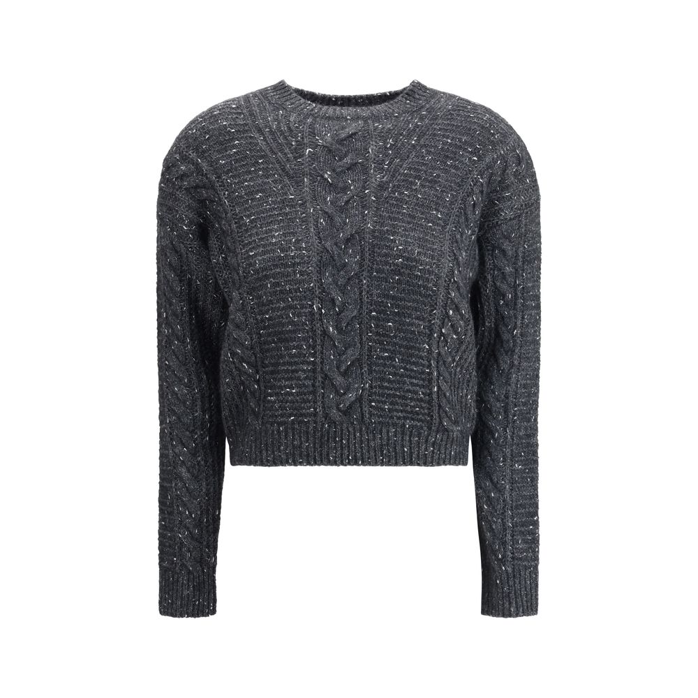 Max Mara Gray Polyamide Sweatshirt Max Mara
