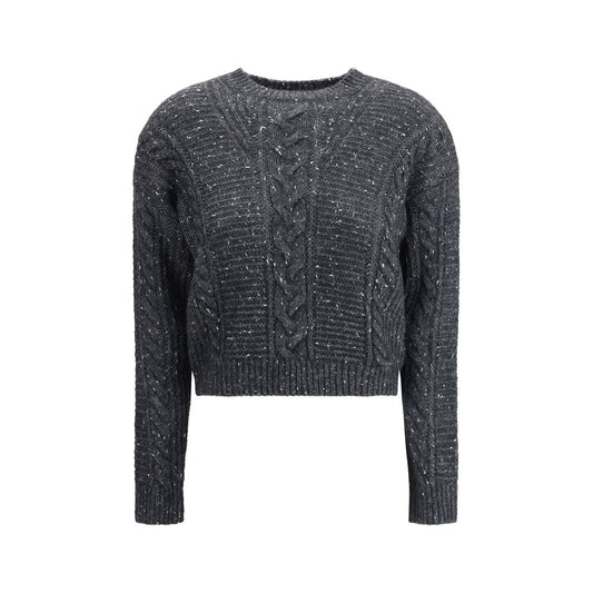 Max Mara Gray Polyamide Sweatshirt Max Mara